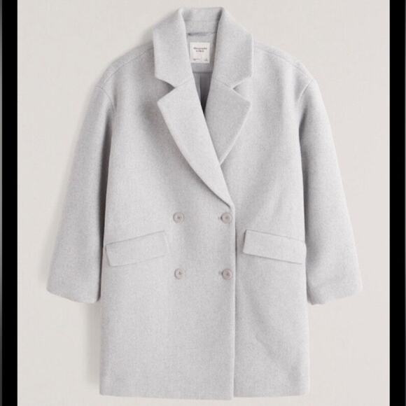 Abercrombie & Fitch Wool-Blend Coat Size Small - Picture 2 of 7